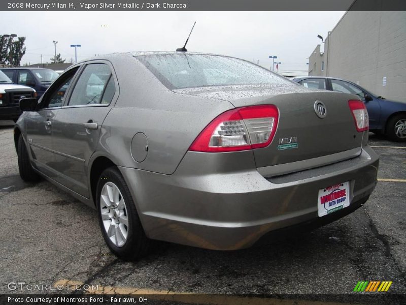 Vapor Silver Metallic / Dark Charcoal 2008 Mercury Milan I4