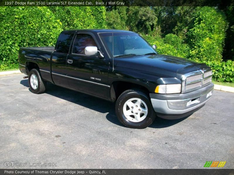 Black / Mist Gray 1997 Dodge Ram 1500 Laramie SLT Extended Cab