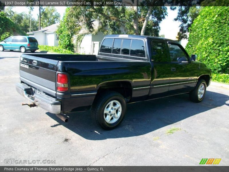 Black / Mist Gray 1997 Dodge Ram 1500 Laramie SLT Extended Cab