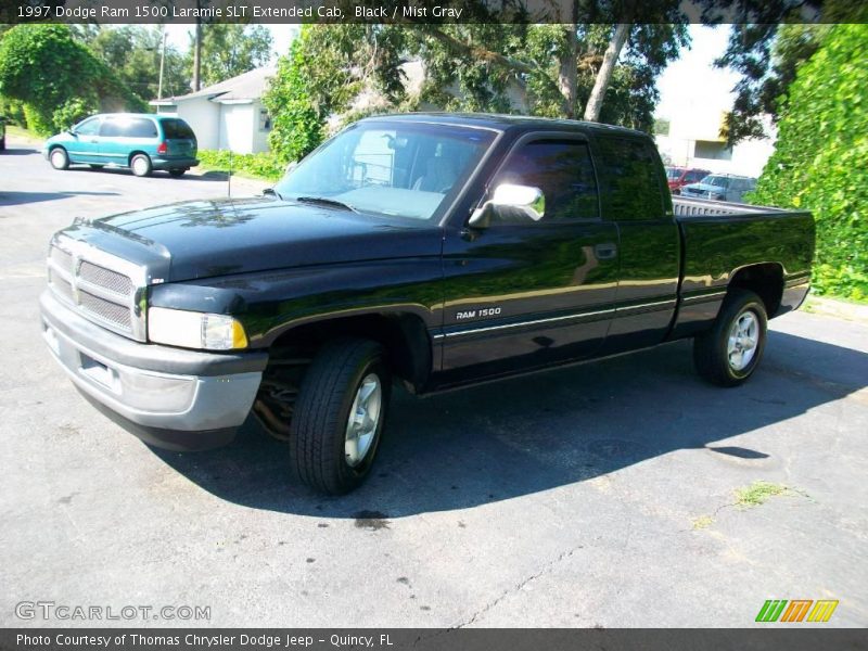 Black / Mist Gray 1997 Dodge Ram 1500 Laramie SLT Extended Cab
