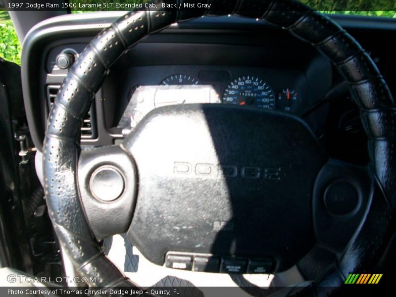 Black / Mist Gray 1997 Dodge Ram 1500 Laramie SLT Extended Cab