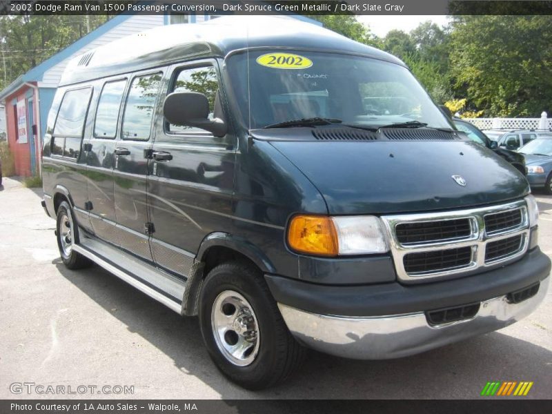 Dark Spruce Green Metallic / Dark Slate Gray 2002 Dodge Ram Van 1500 Passenger Conversion