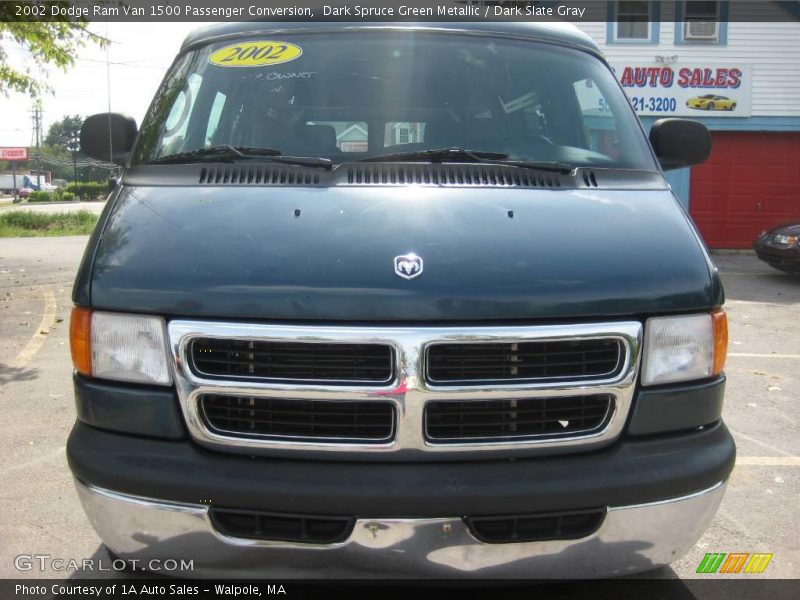 Dark Spruce Green Metallic / Dark Slate Gray 2002 Dodge Ram Van 1500 Passenger Conversion