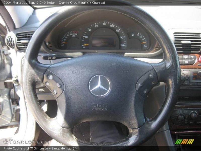 Granite Grey Metallic / Charcoal 2004 Mercedes-Benz C 240 Sedan