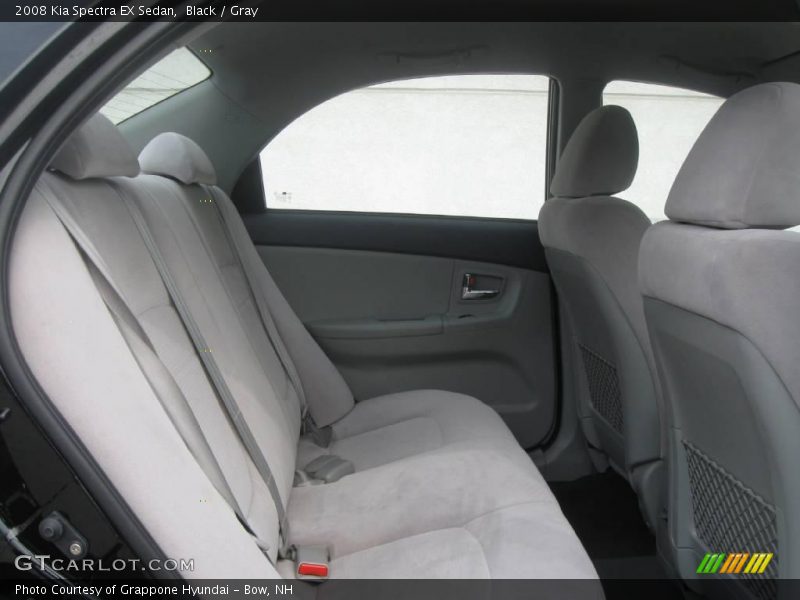 Black / Gray 2008 Kia Spectra EX Sedan