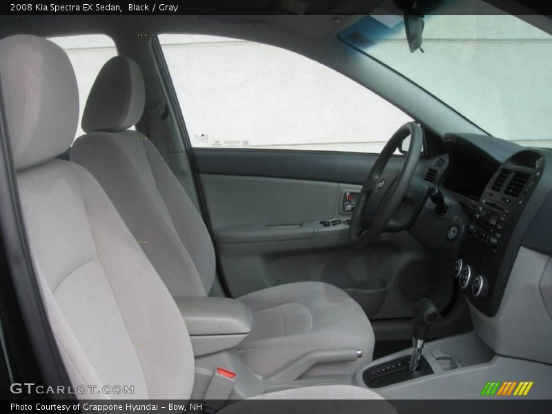 Black / Gray 2008 Kia Spectra EX Sedan