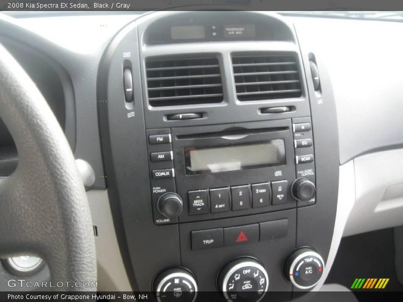 Black / Gray 2008 Kia Spectra EX Sedan