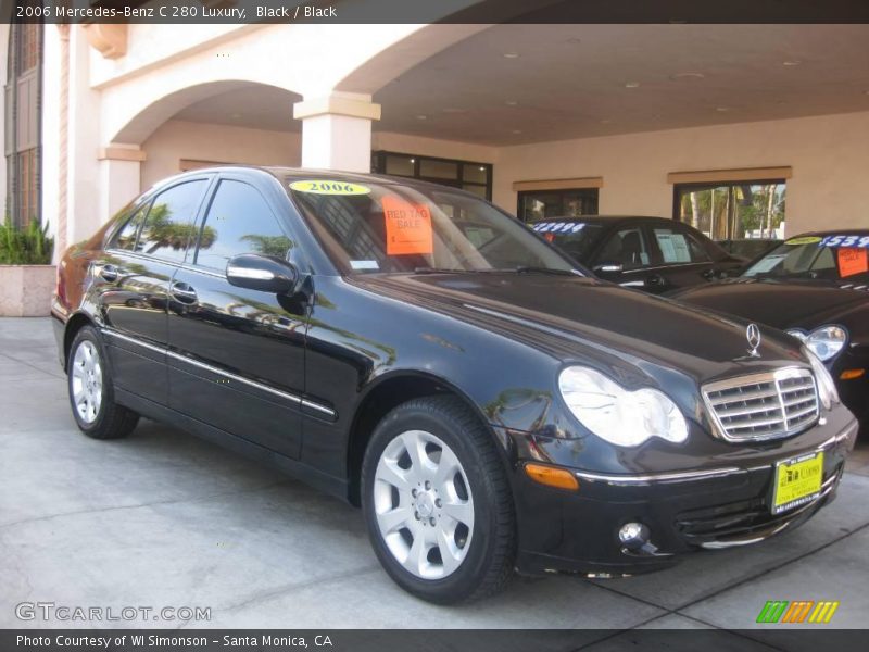 Black / Black 2006 Mercedes-Benz C 280 Luxury