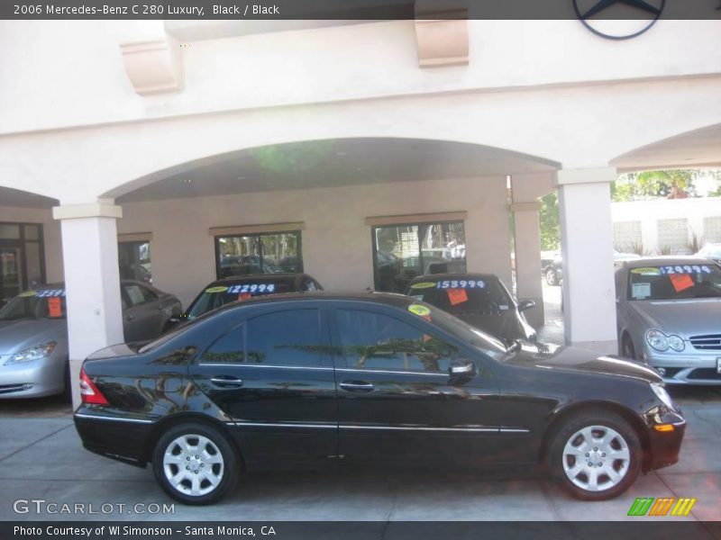 Black / Black 2006 Mercedes-Benz C 280 Luxury