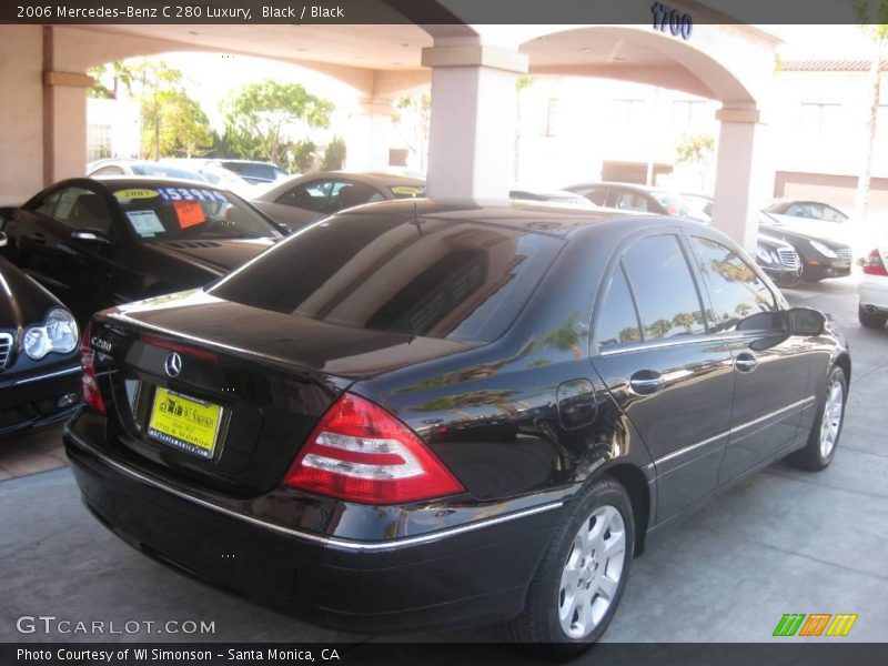 Black / Black 2006 Mercedes-Benz C 280 Luxury