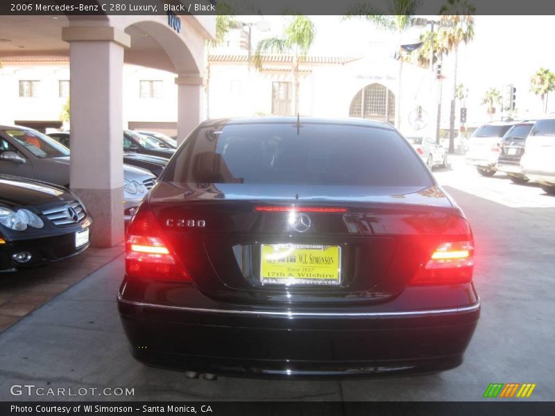 Black / Black 2006 Mercedes-Benz C 280 Luxury