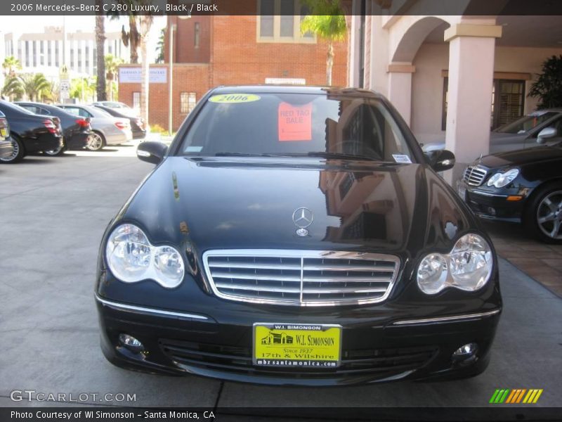 Black / Black 2006 Mercedes-Benz C 280 Luxury