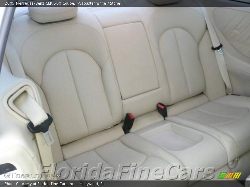 Alabaster White / Stone 2005 Mercedes-Benz CLK 500 Coupe