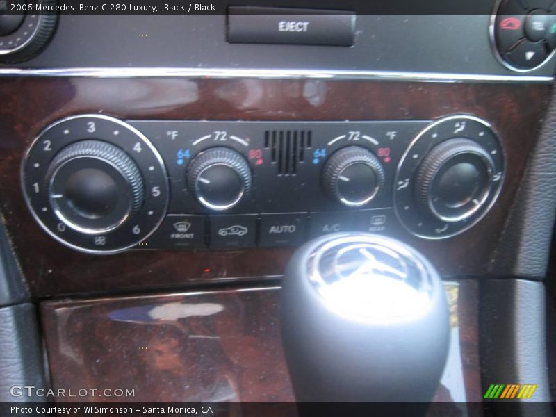 Black / Black 2006 Mercedes-Benz C 280 Luxury