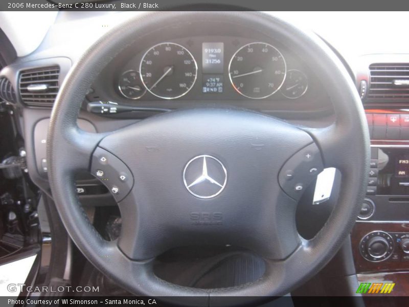 Black / Black 2006 Mercedes-Benz C 280 Luxury