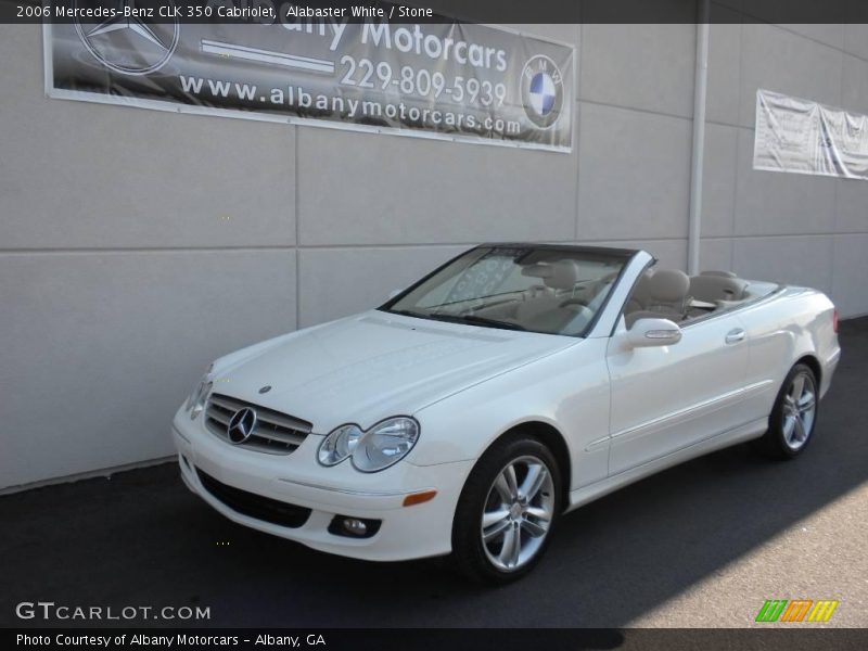 Alabaster White / Stone 2006 Mercedes-Benz CLK 350 Cabriolet