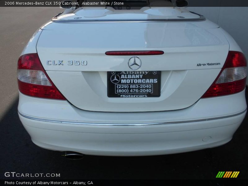 Alabaster White / Stone 2006 Mercedes-Benz CLK 350 Cabriolet