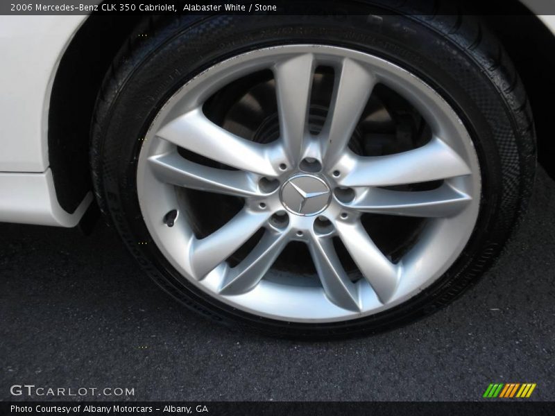 Alabaster White / Stone 2006 Mercedes-Benz CLK 350 Cabriolet