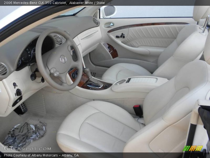 Alabaster White / Stone 2006 Mercedes-Benz CLK 350 Cabriolet
