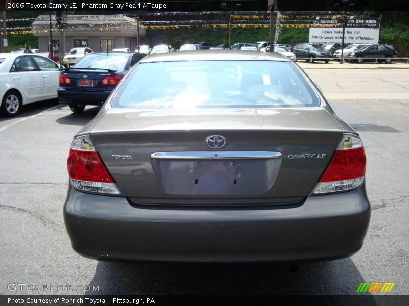 Phantom Gray Pearl / Taupe 2006 Toyota Camry LE