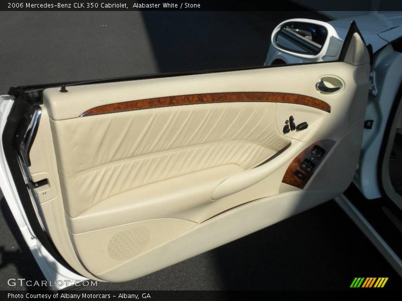 Alabaster White / Stone 2006 Mercedes-Benz CLK 350 Cabriolet
