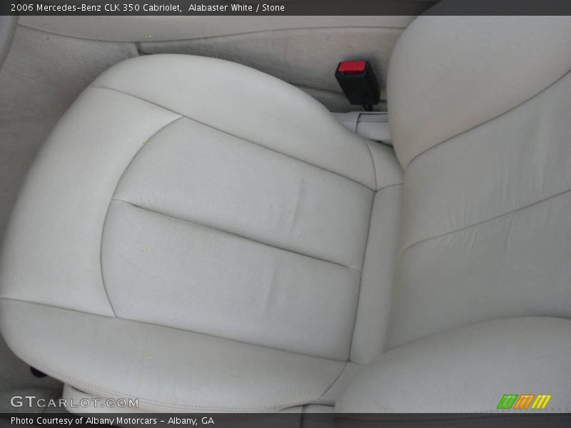 Alabaster White / Stone 2006 Mercedes-Benz CLK 350 Cabriolet