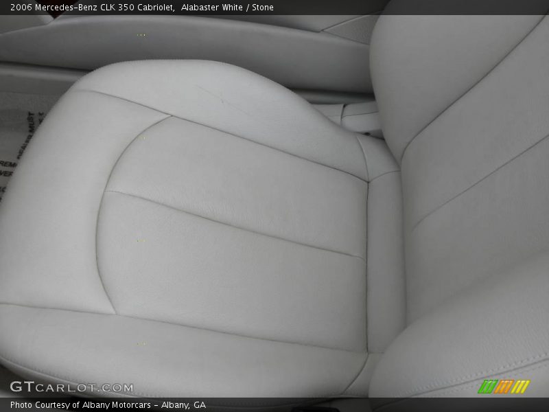 Alabaster White / Stone 2006 Mercedes-Benz CLK 350 Cabriolet