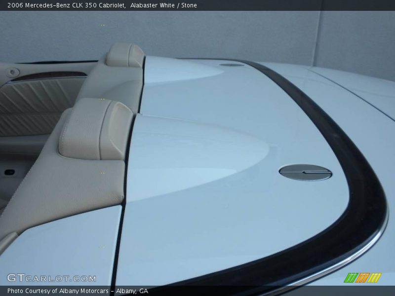 Alabaster White / Stone 2006 Mercedes-Benz CLK 350 Cabriolet