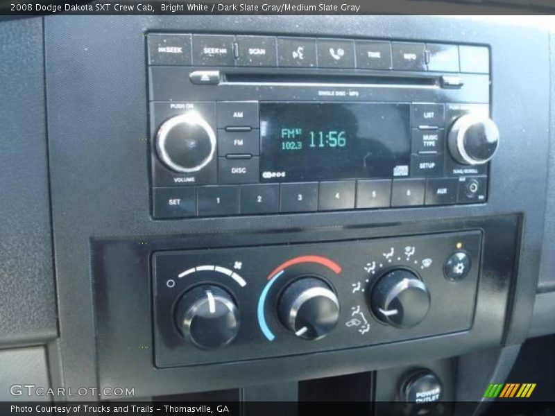 Bright White / Dark Slate Gray/Medium Slate Gray 2008 Dodge Dakota SXT Crew Cab
