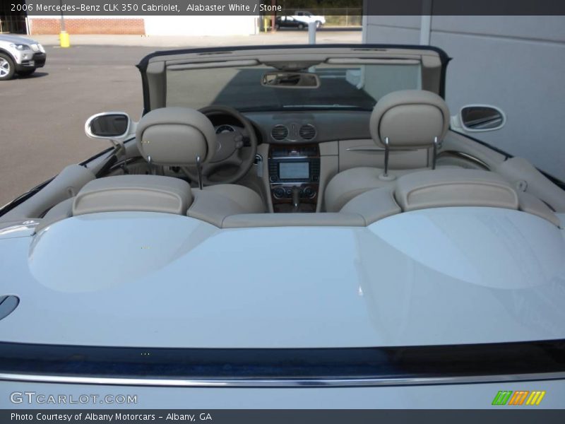Alabaster White / Stone 2006 Mercedes-Benz CLK 350 Cabriolet