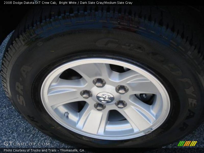 Bright White / Dark Slate Gray/Medium Slate Gray 2008 Dodge Dakota SXT Crew Cab