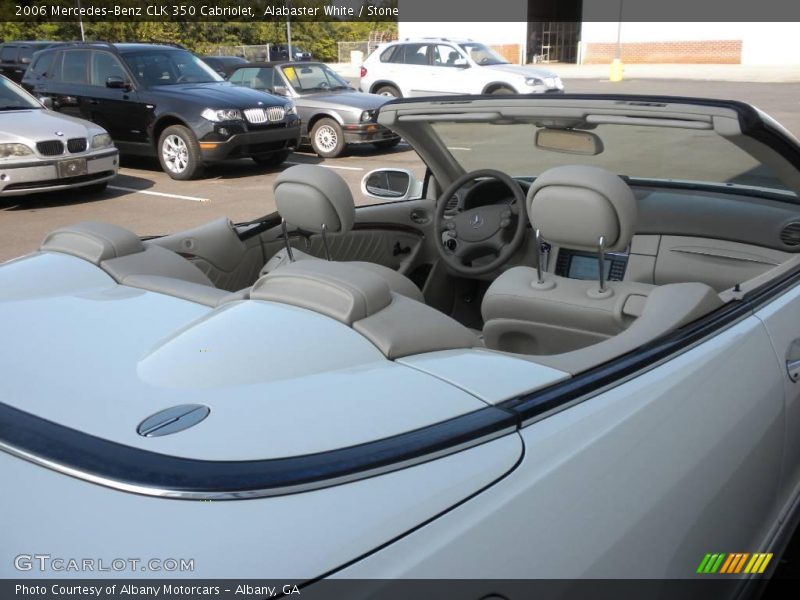 Alabaster White / Stone 2006 Mercedes-Benz CLK 350 Cabriolet