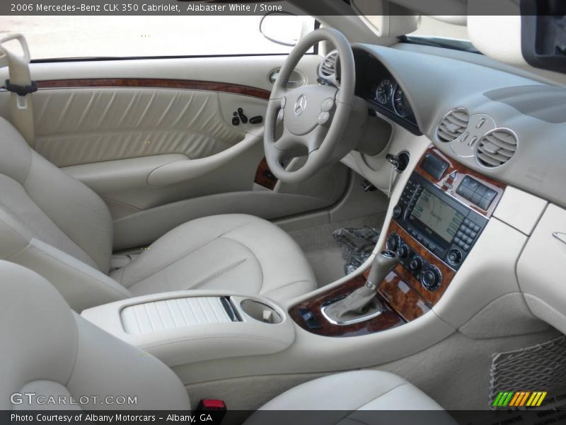 Alabaster White / Stone 2006 Mercedes-Benz CLK 350 Cabriolet