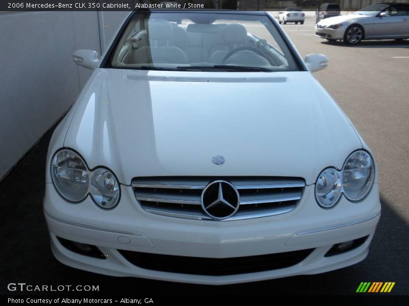 Alabaster White / Stone 2006 Mercedes-Benz CLK 350 Cabriolet
