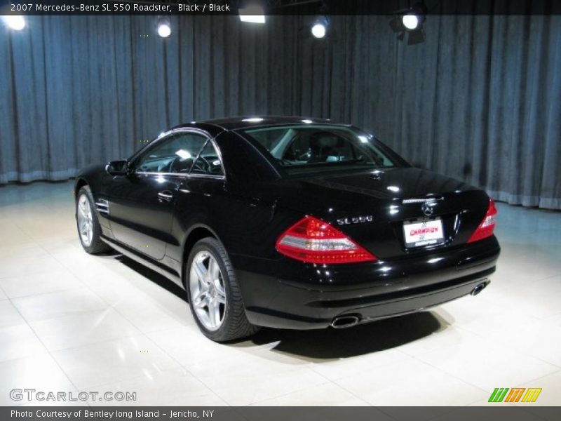 Black / Black 2007 Mercedes-Benz SL 550 Roadster