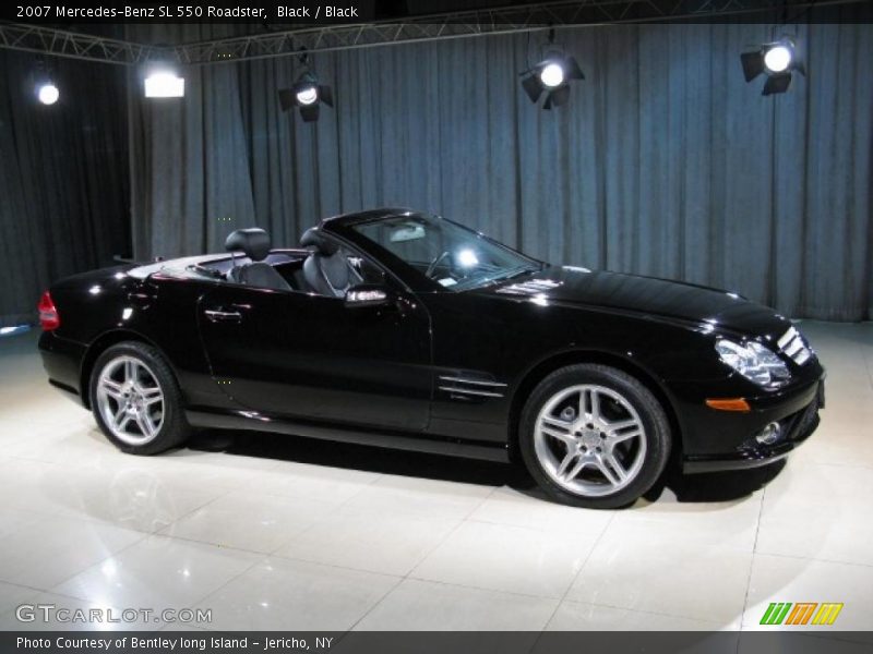 Black / Black 2007 Mercedes-Benz SL 550 Roadster