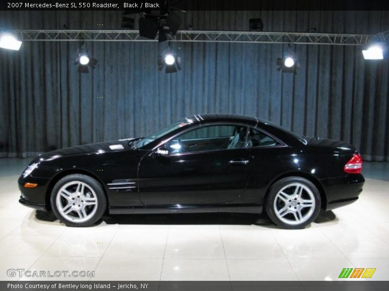 Black / Black 2007 Mercedes-Benz SL 550 Roadster