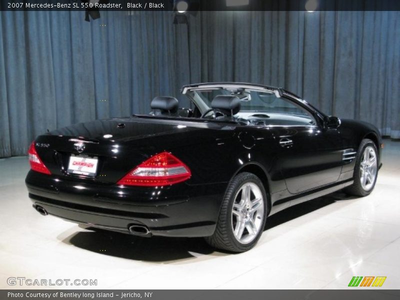 Black / Black 2007 Mercedes-Benz SL 550 Roadster
