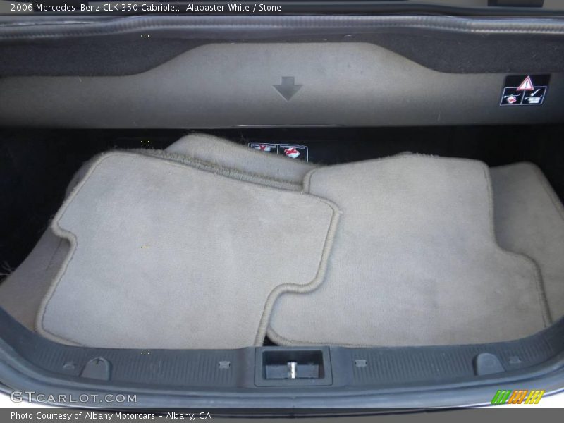 Alabaster White / Stone 2006 Mercedes-Benz CLK 350 Cabriolet