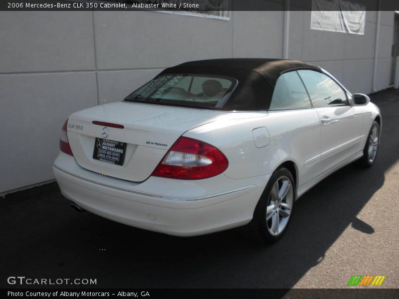 Alabaster White / Stone 2006 Mercedes-Benz CLK 350 Cabriolet