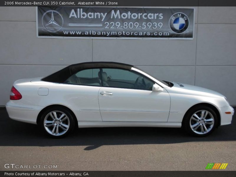 Alabaster White / Stone 2006 Mercedes-Benz CLK 350 Cabriolet