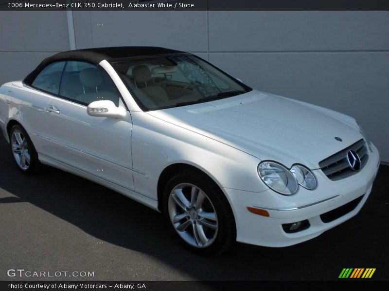 Alabaster White / Stone 2006 Mercedes-Benz CLK 350 Cabriolet
