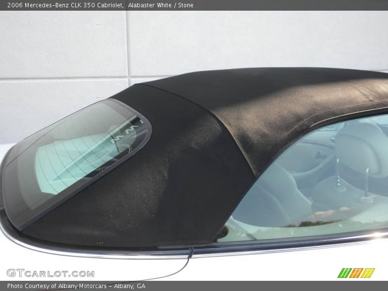 Alabaster White / Stone 2006 Mercedes-Benz CLK 350 Cabriolet
