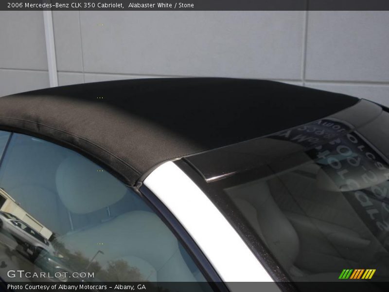 Alabaster White / Stone 2006 Mercedes-Benz CLK 350 Cabriolet