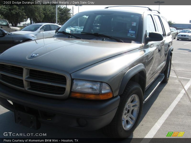 Light Khaki Metallic / Dark Slate Gray 2003 Dodge Durango SXT