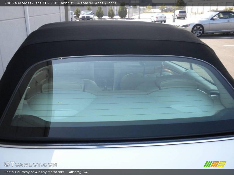 Alabaster White / Stone 2006 Mercedes-Benz CLK 350 Cabriolet