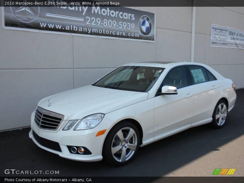 Arctic White / Almond Beige 2010 Mercedes-Benz E 350 Sedan