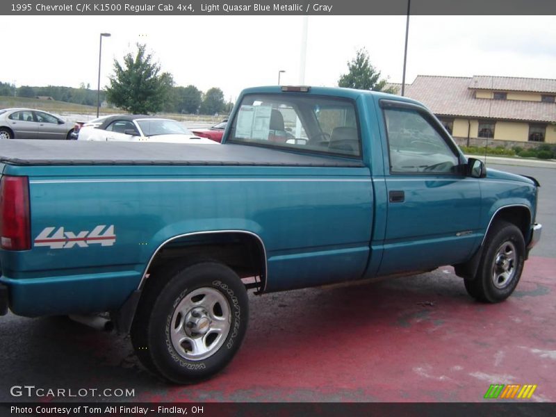Light Quasar Blue Metallic / Gray 1995 Chevrolet C/K K1500 Regular Cab 4x4