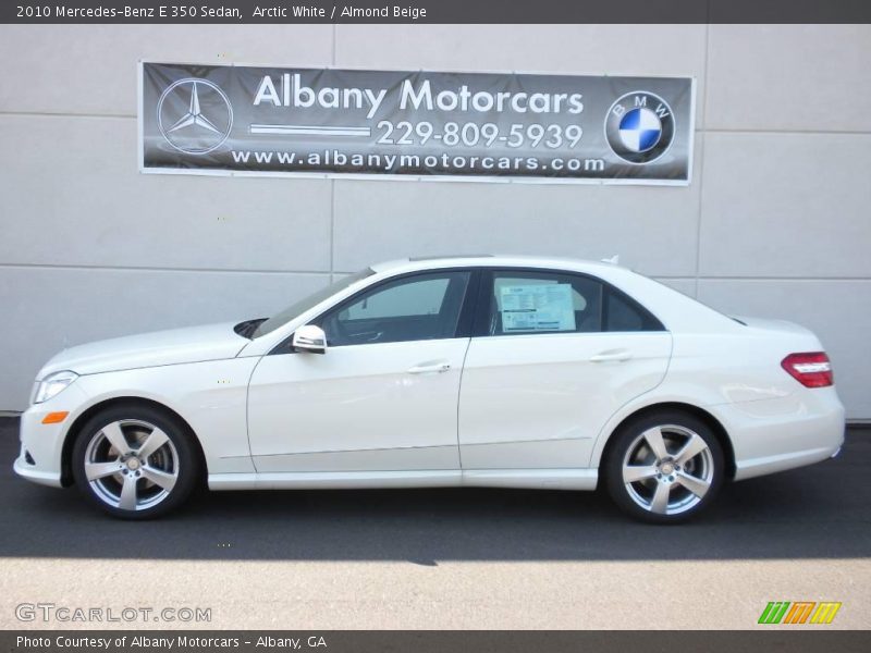 Arctic White / Almond Beige 2010 Mercedes-Benz E 350 Sedan
