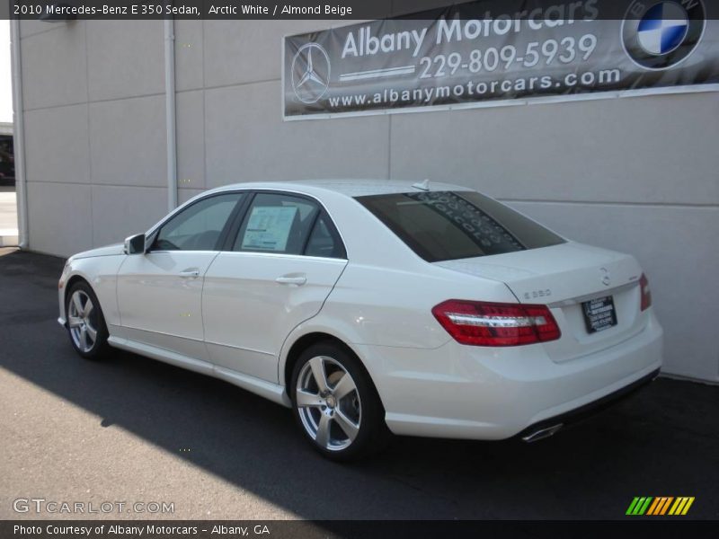 Arctic White / Almond Beige 2010 Mercedes-Benz E 350 Sedan